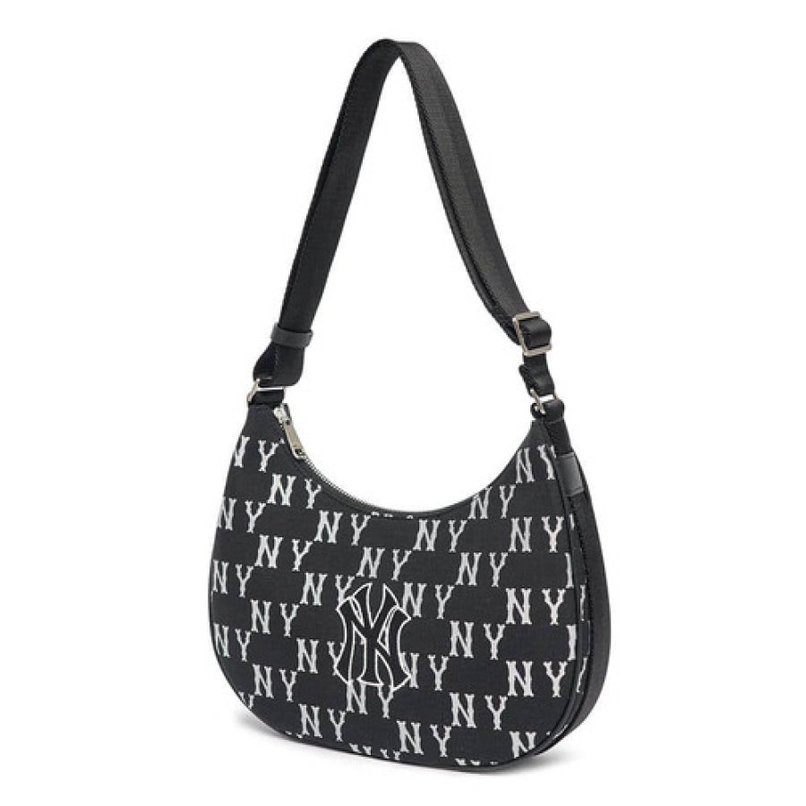 Bag MLB korea | Big Classic Monogram Jacquard L Hobo Bag New York Yankees