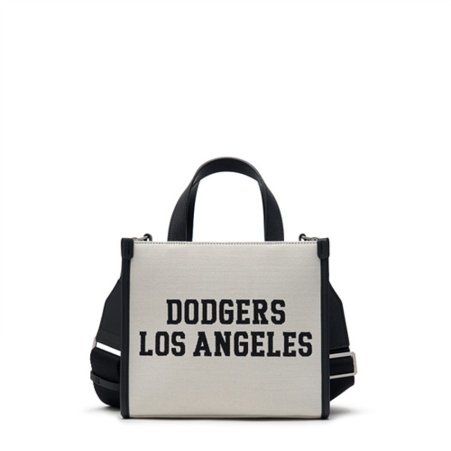 Bag MLB korea | Varsity Jacquard Canvas Small Tote Bag Los Angeles Dodgers