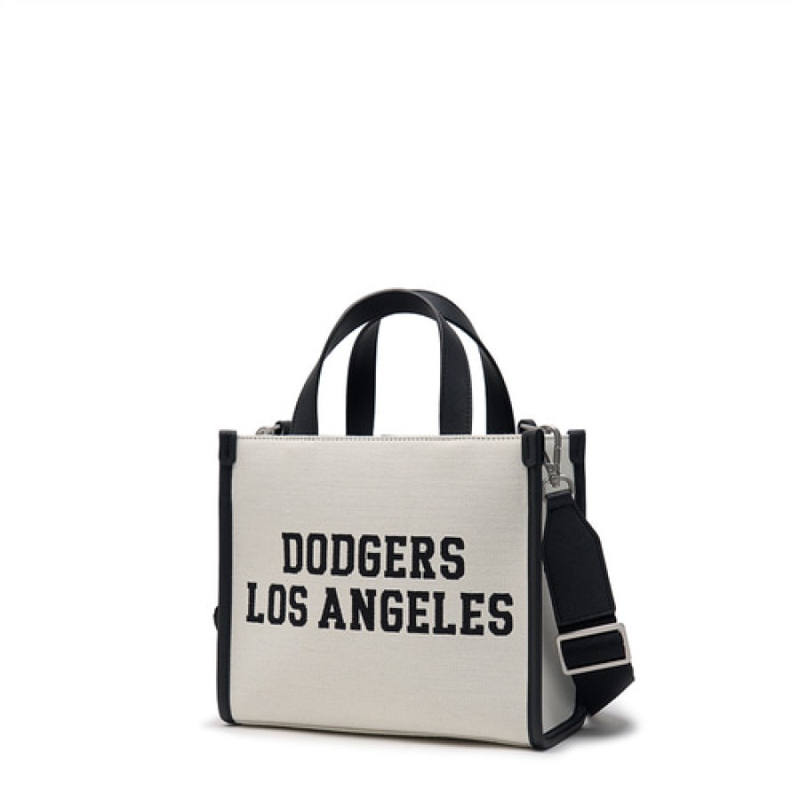 Bag MLB korea | Varsity Jacquard Canvas Small Tote Bag Los Angeles Dodgers