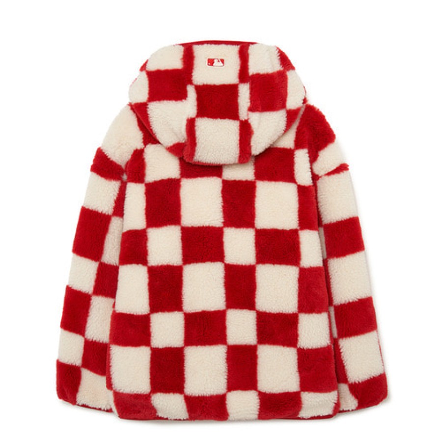 Acc MLB korea Padded Jackets | [Kids] Checker Board Fleece Jp Cleveland Indians