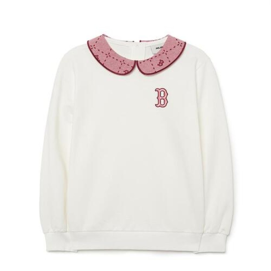 Kids MLB korea Sweatshirts | [Kids] Dia Monogram Layered Sweatshirt Boston Red Sox