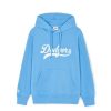 Apparel MLB korea Hoodies | Varsity Cursive Over Fit Hoodie Los Angeles Dodgers