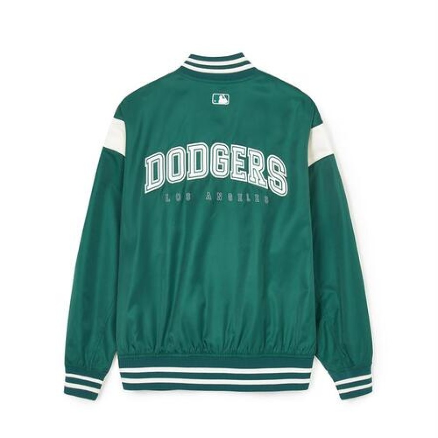 Apparel MLB korea Jackets | Nylon Basic Shoulder-Blocking Varsity Jacket(Single-Layer) Los Angeles Dodgers