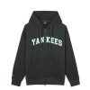 Apparel MLB korea Full-Zip Hoodies | Varsity Front Graphic Overfit Hood Zip-Up New York Yankees