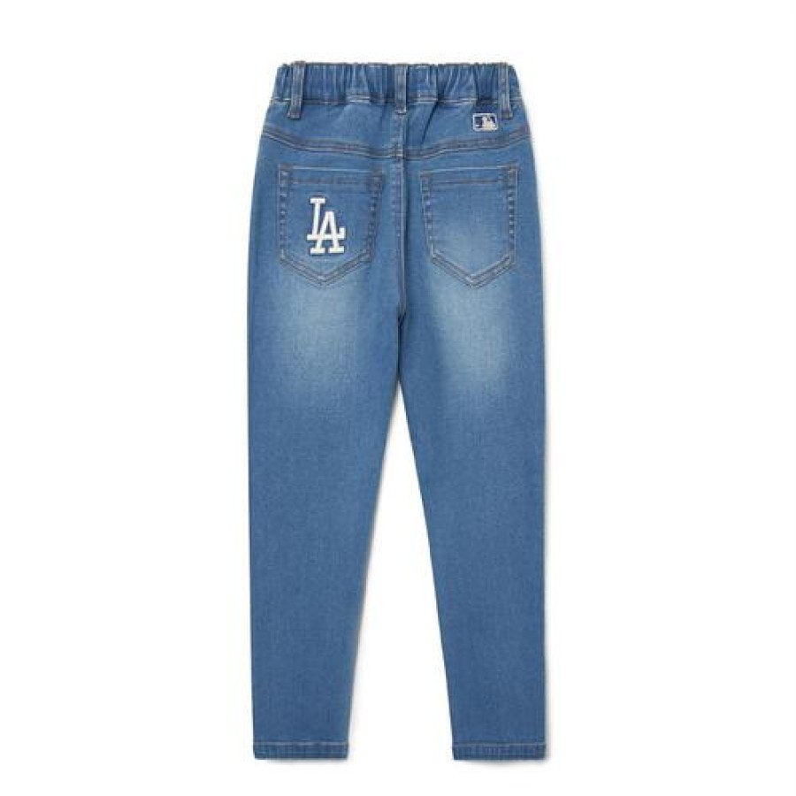 Kids MLB korea Pants | [Kids] Basic Brushed Denim Pants Los Angeles Dodgers